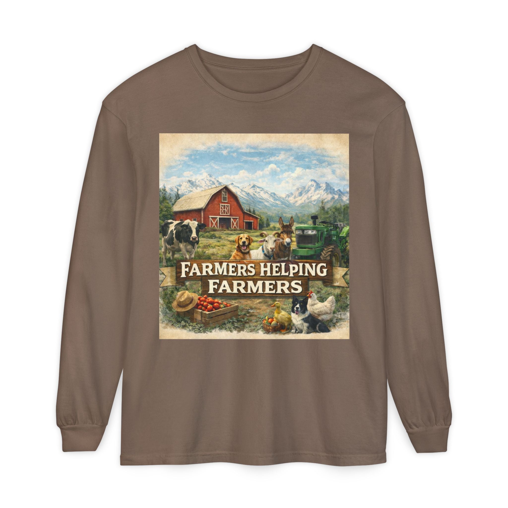 Farmers Helping Farmers Long Sleeve Tee
