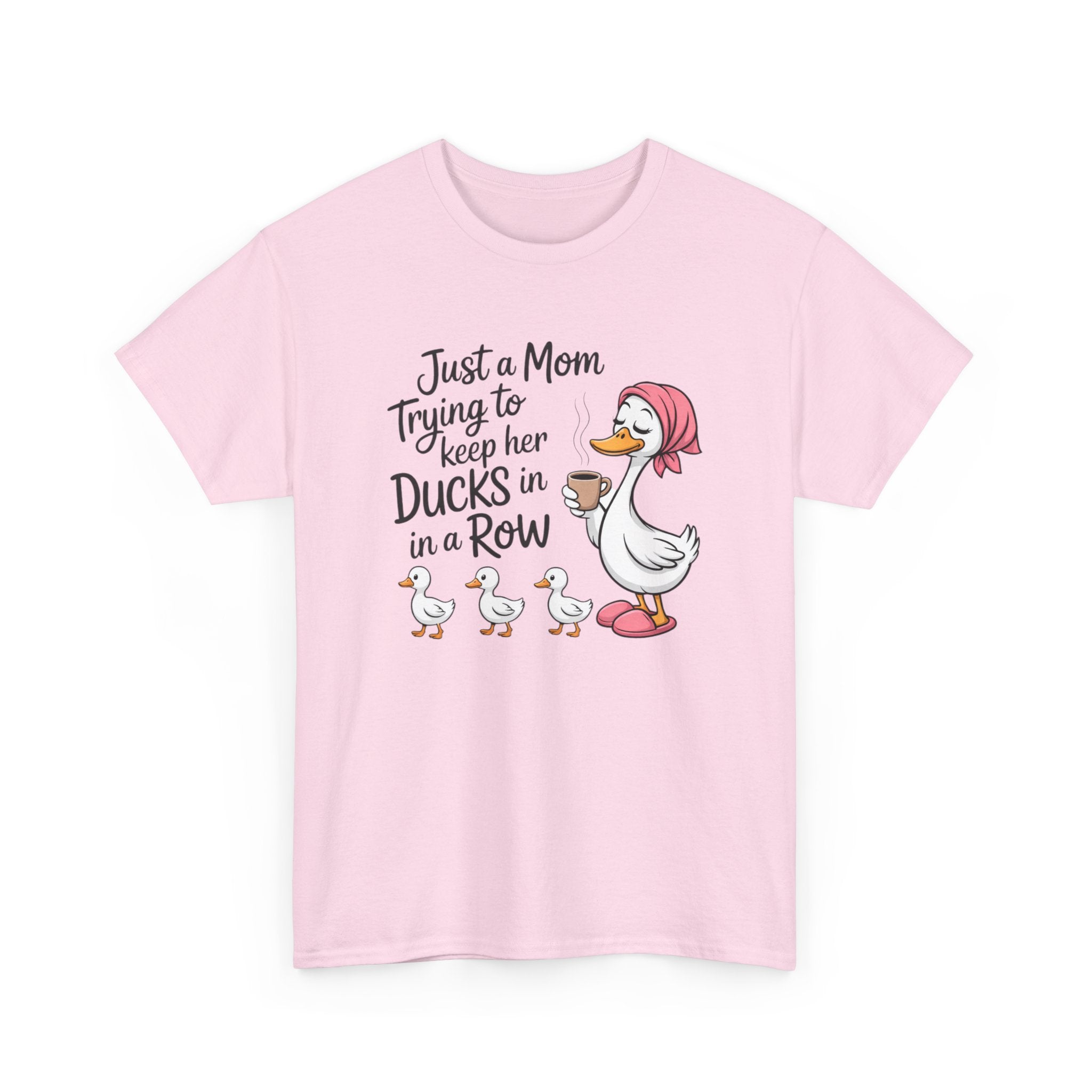 Mom Trying to Keep Her Ducks in a Row T-Shirt — Cute Duck Mom Graphic Tee