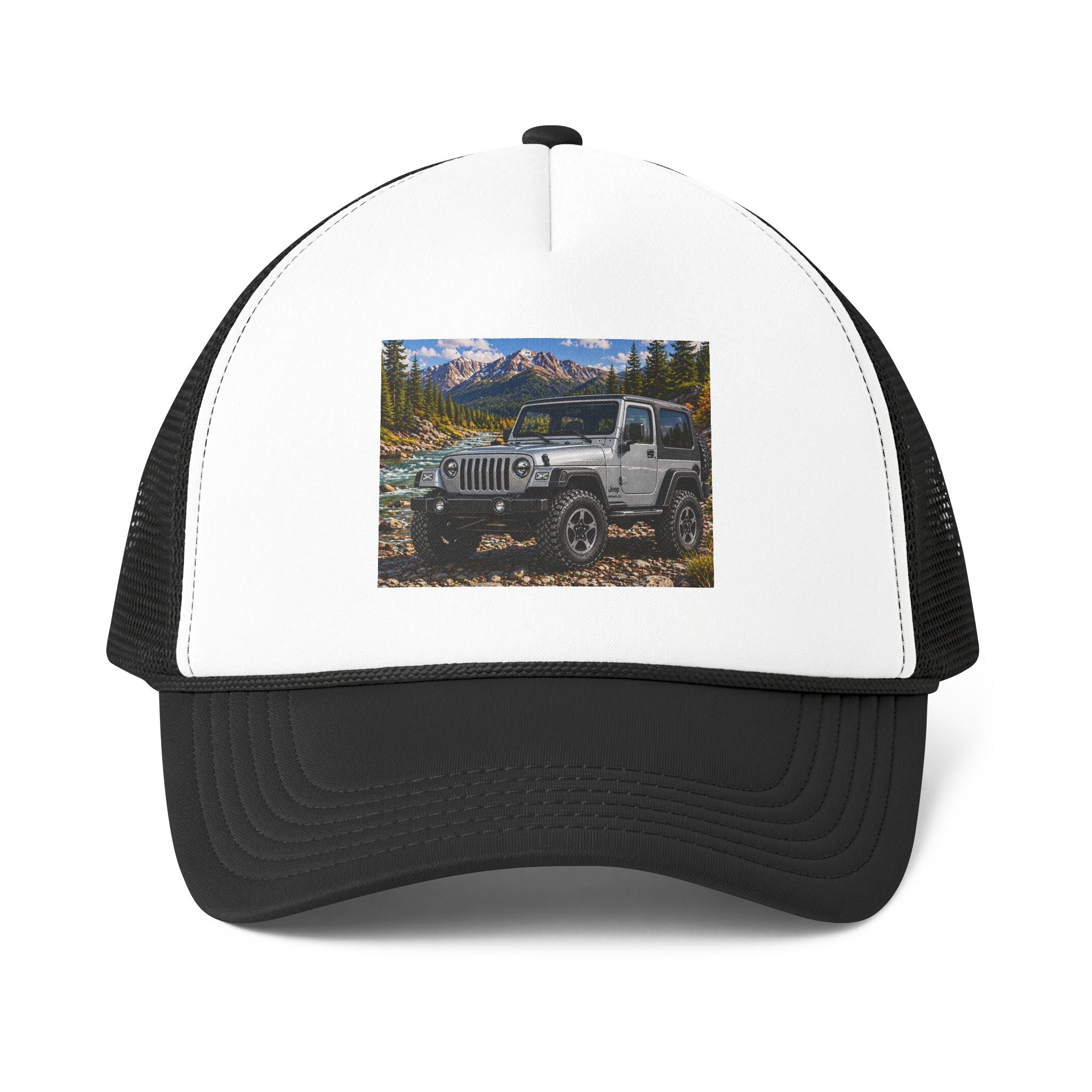 Jeep Off-Road Trucker Cap — Mountain Adventure Foam Mesh Hat