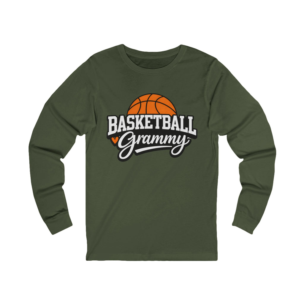 Basketball Grammy Long Sleeve Tee — Gift for Grandmothers & Sports Fans