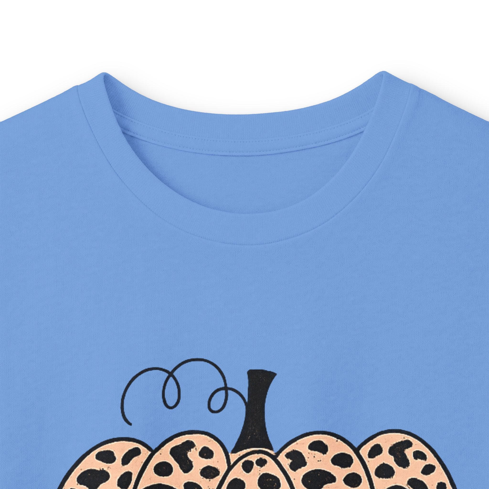 Howdy Pumpkin Long Sleeve Tee — Leopard Print Fall Graphic Shirt