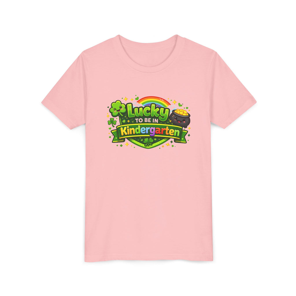 Lucky to Be in Kindergarten Youth Tee — St. Patrick’s Day Kindergarten Shirt