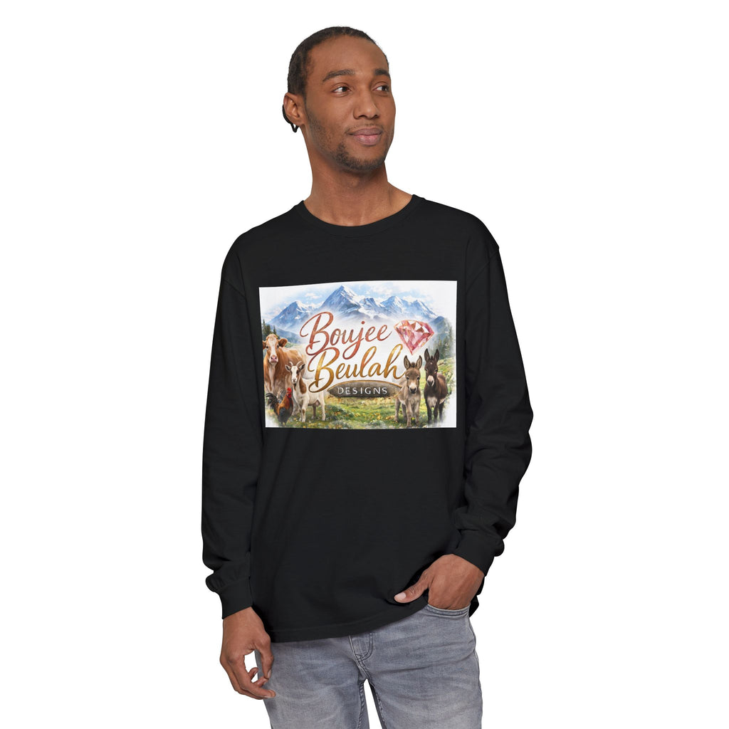 Boujee Beulah Farm Crew Long Sleeve T-Shirt