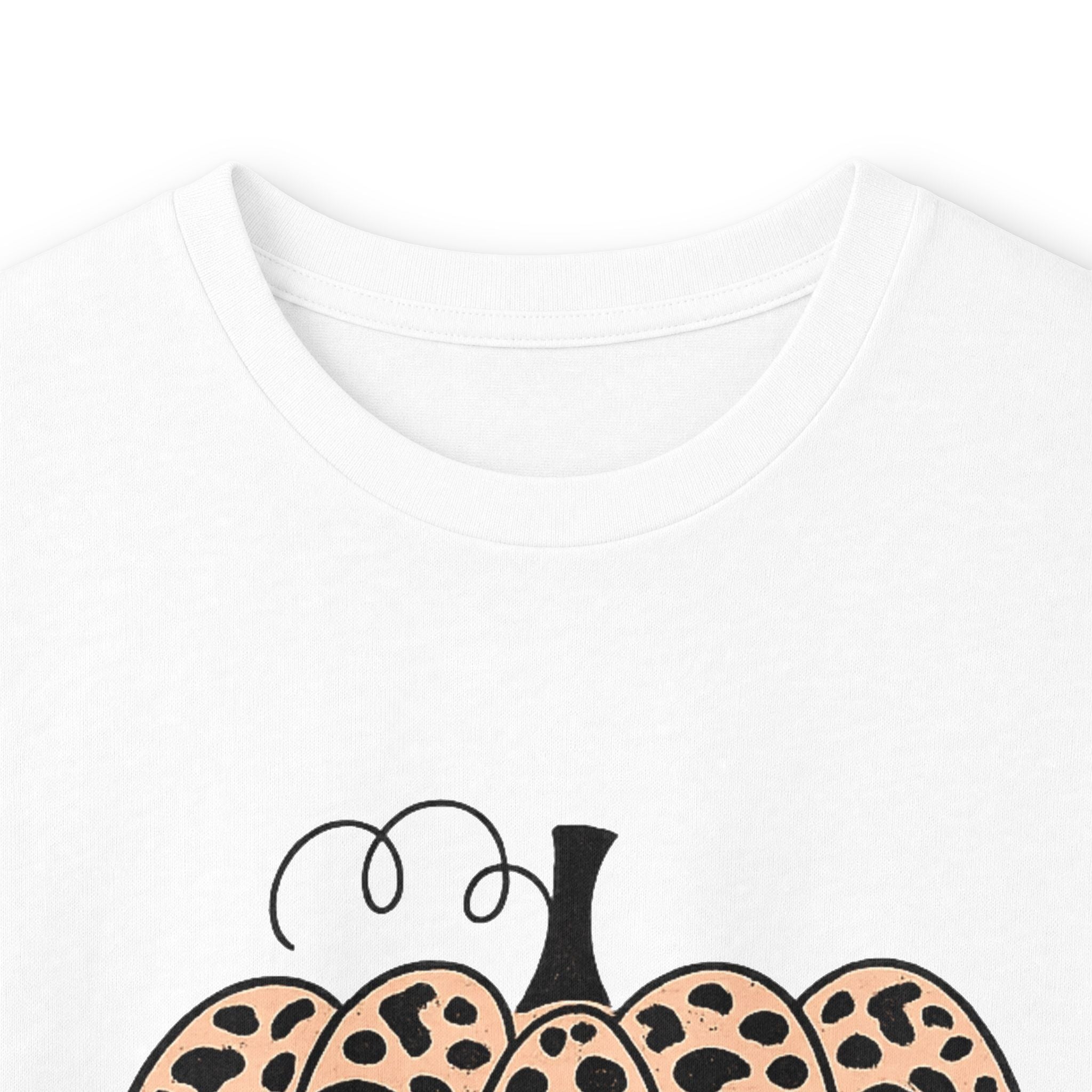 Howdy Pumpkin Long Sleeve Tee — Leopard Print Fall Graphic Shirt