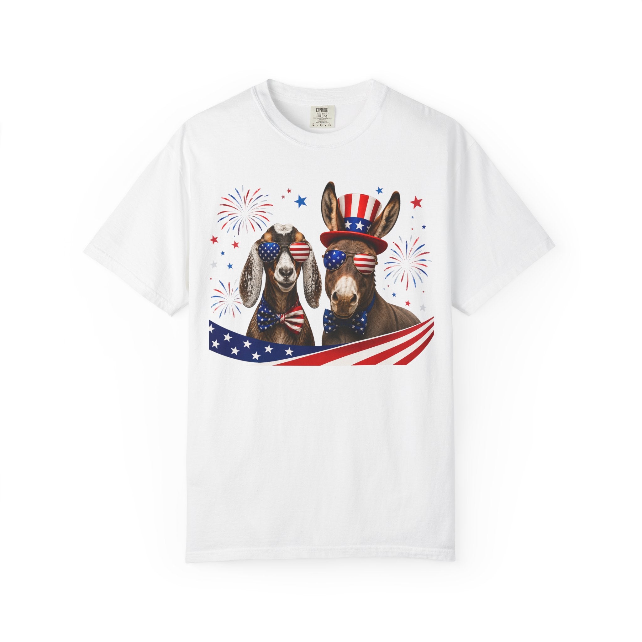 Patriotic Donkeys T-Shirt – 4th of July American Flag Tee