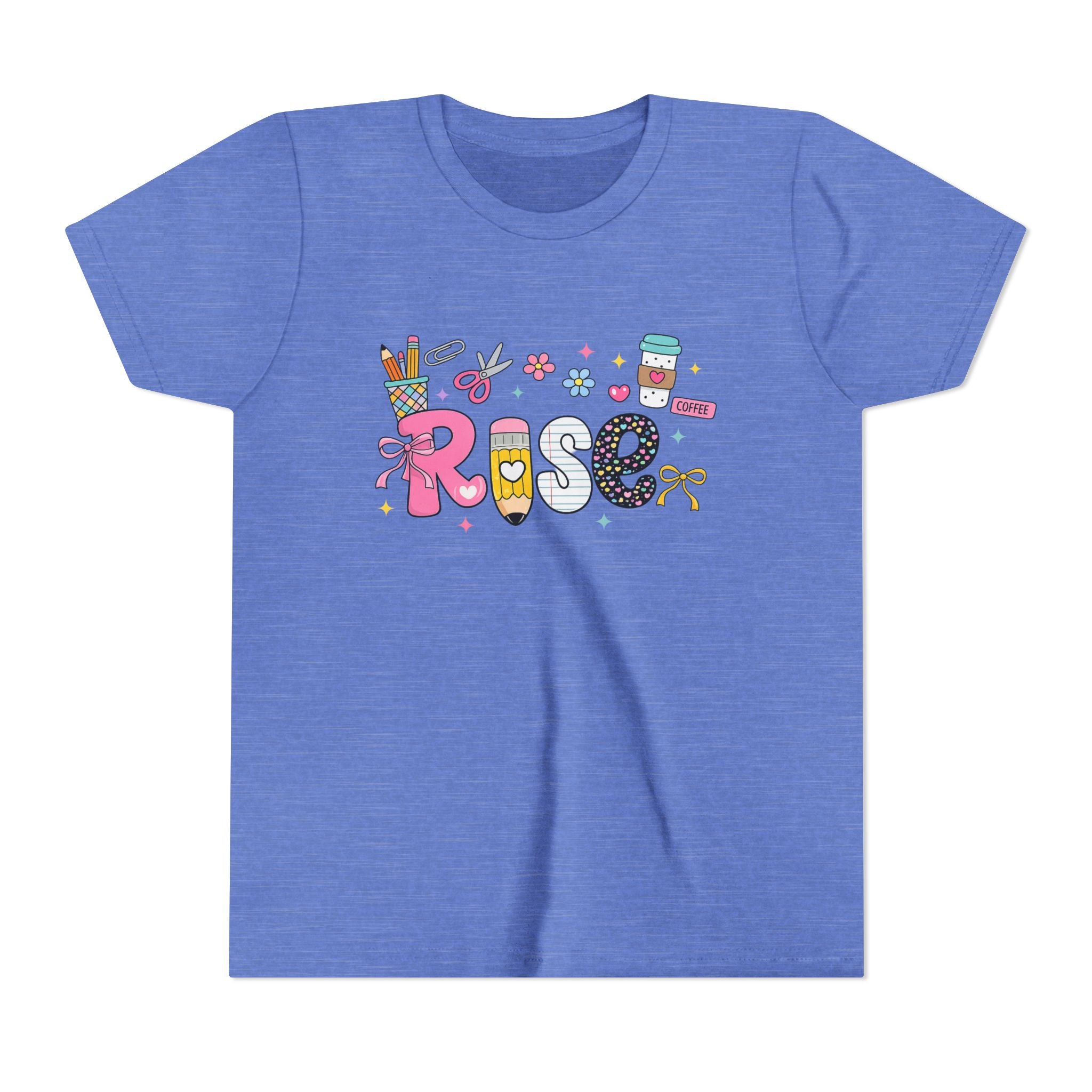 Youth Tee — Cute Personalized "Rose" Name Graphic Shirt for Kids