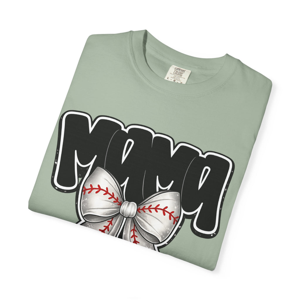 Mama Baseball Bow T-Shirt