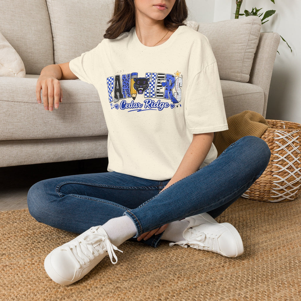 Panthers Cedar Ridge T-Shirt — School Spirit Blue Mascot Tee