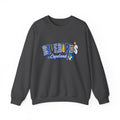 Blueires Copeland Crewneck Sweatshirt — Retro Blue Mascot School Spirit Pullover
