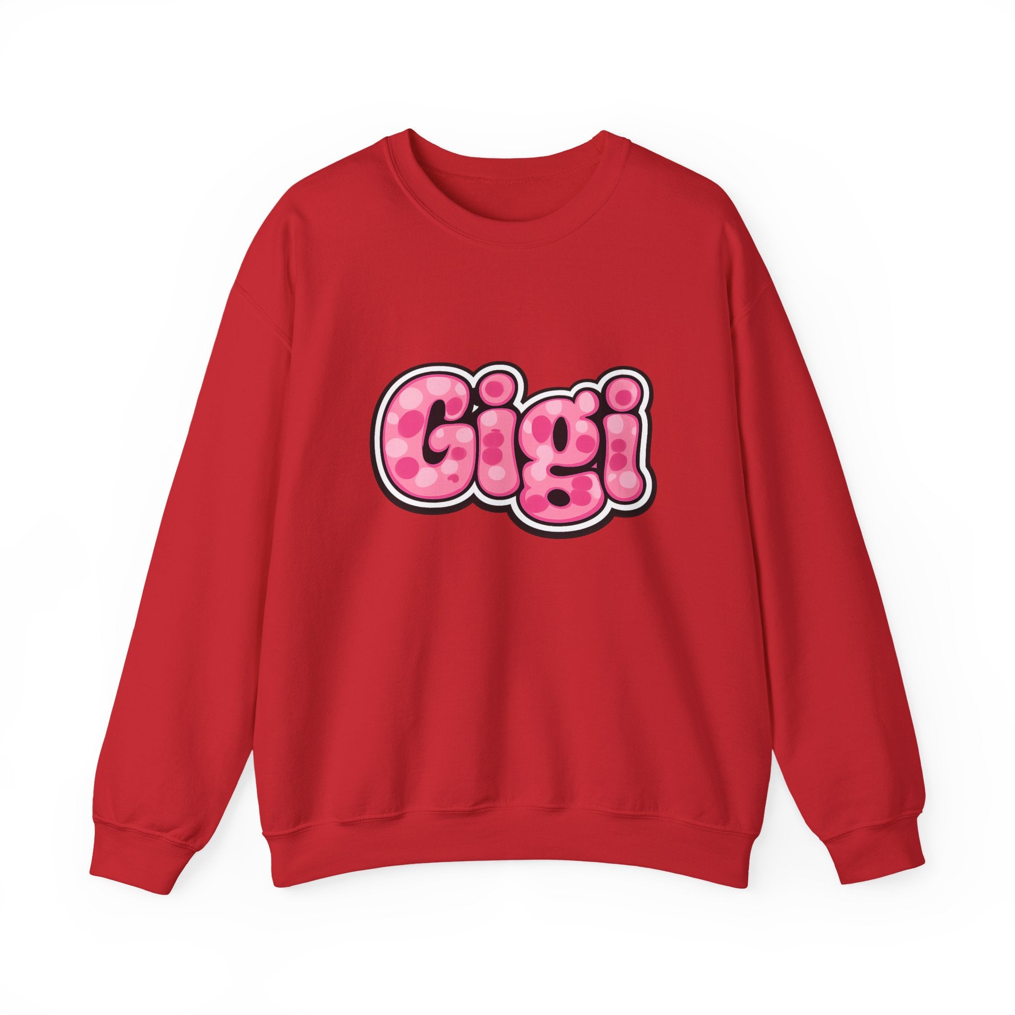 Gigi Pink Bubble Letter Crewneck Sweatshirt
