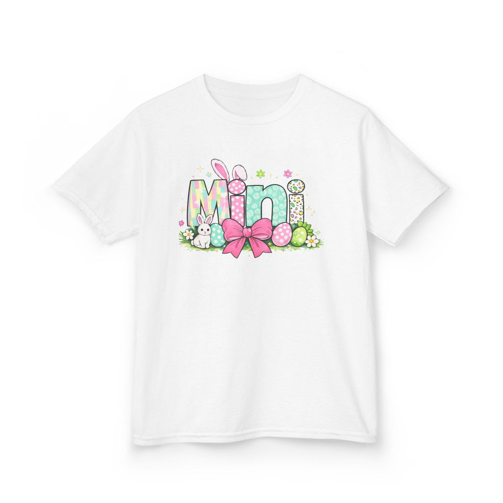 Kids Tee — "Mini" Easter Bunny Floral Design