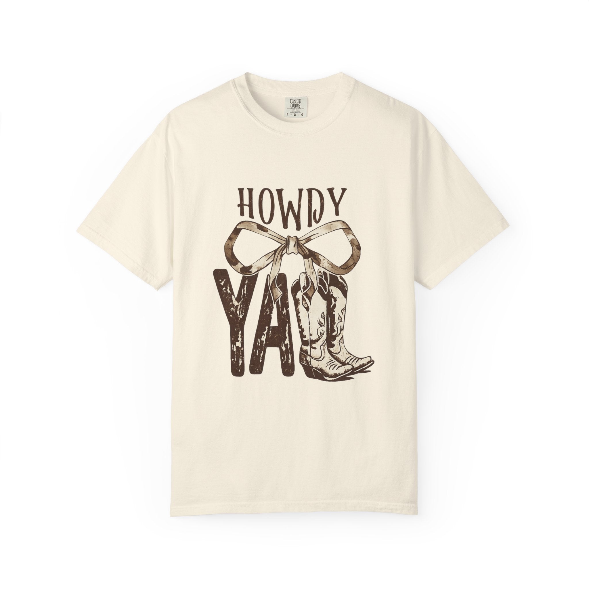 Howdy Y'all Cowboy Boots T-Shirt — Western Graphic Tee