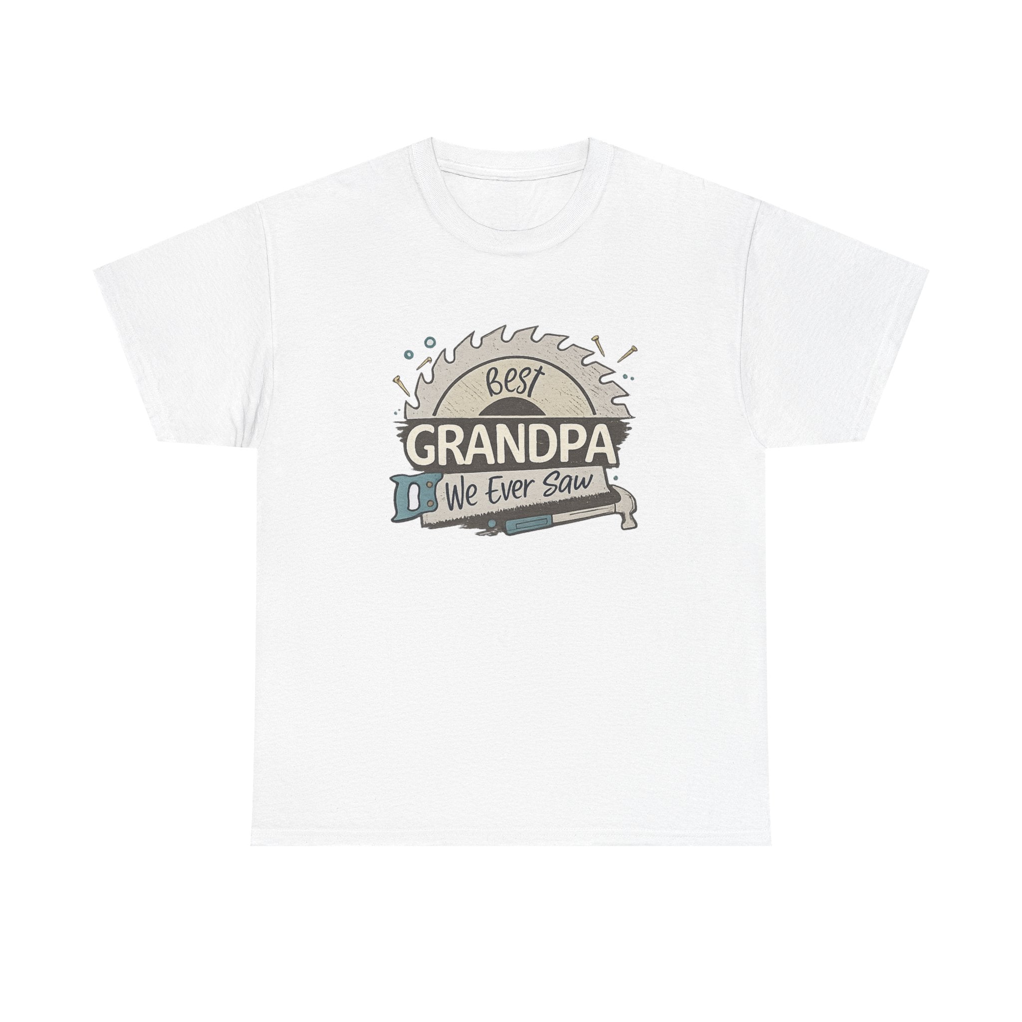 Grandpa T-Shirt — "Best Grandpa We Ever Saw" Vintage Gift Tee for Father’s Day