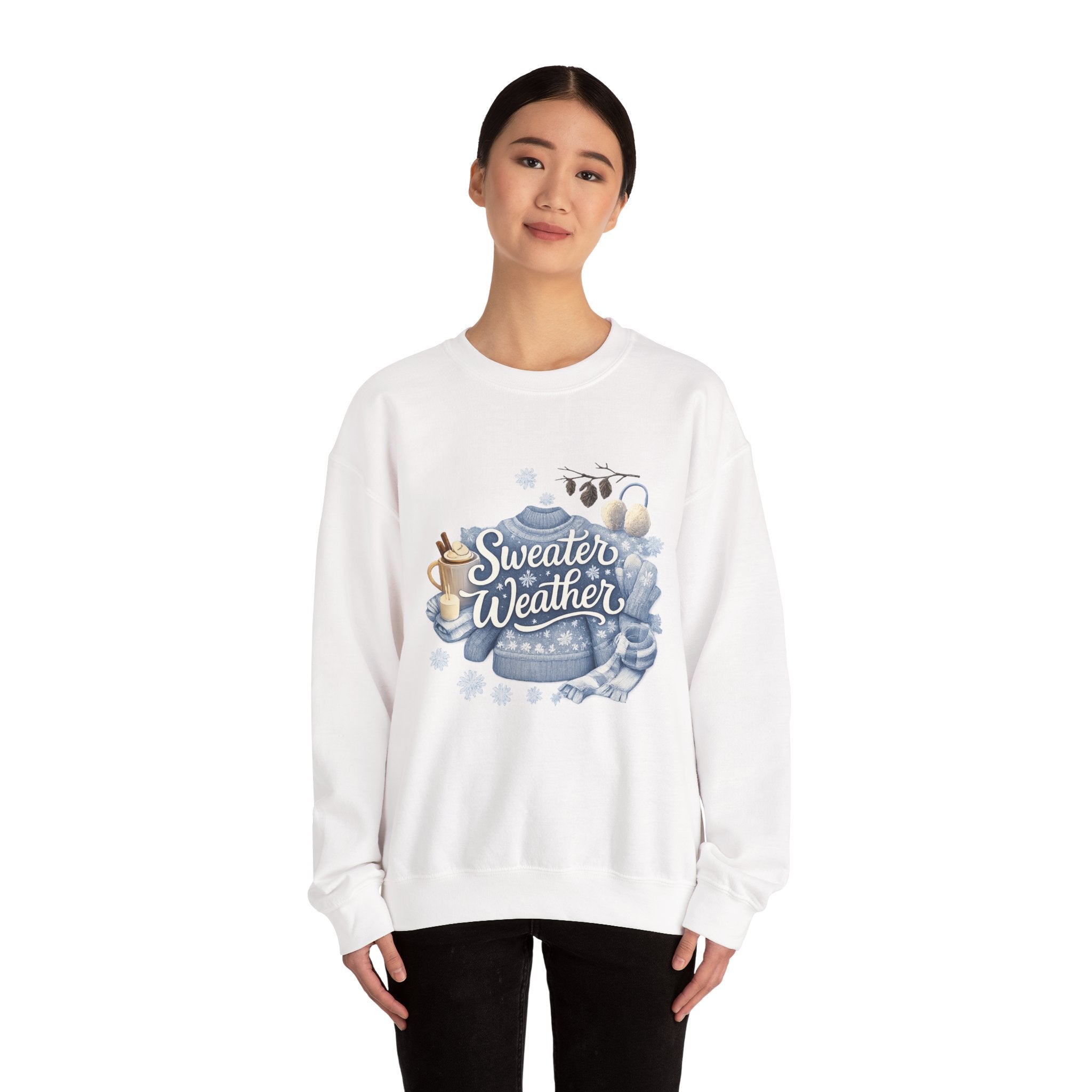 Sweater Weather Crewneck Sweatshirt — Cozy Winter Graphic Sweatshirt