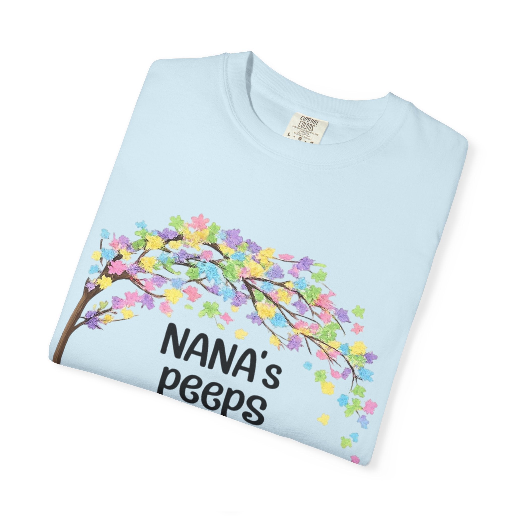 Nana's Peeps Easter T-Shirt — Personalized Grandma Bunny Family Tee