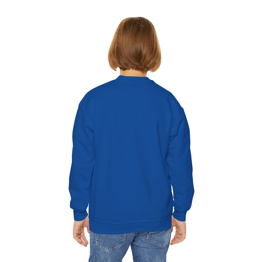 MINI Youth Crewneck Sweatshirt — Pink Chunky Lettering Kids Pullover