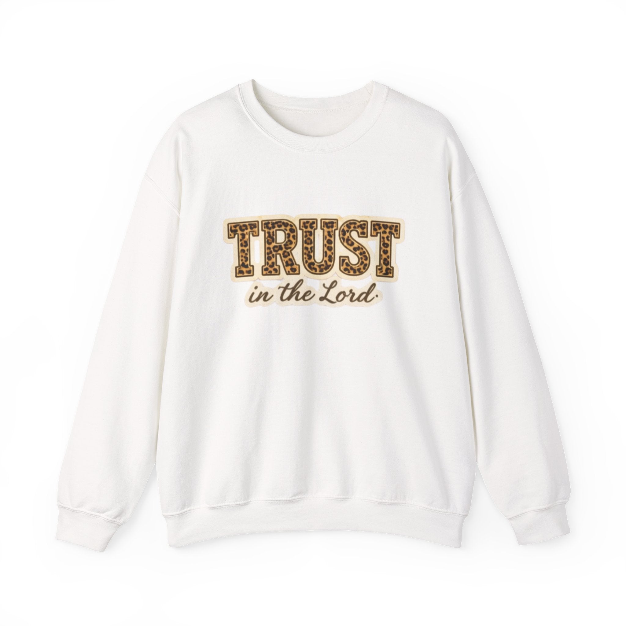 Trust in the Lord Crewneck Sweatshirt — Christian Faith Inspirational Pullover
