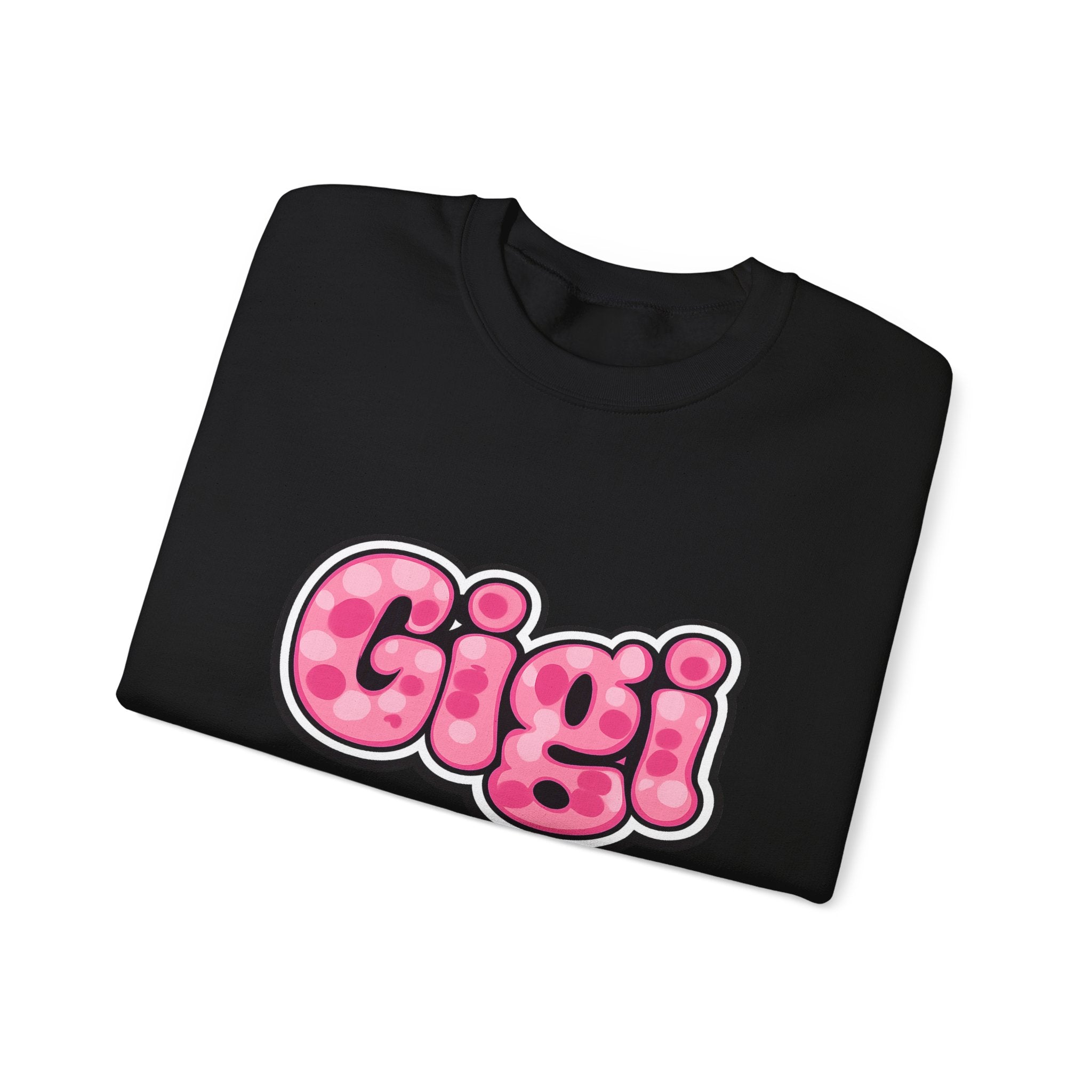 Gigi Pink Bubble Letter Crewneck Sweatshirt