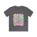 Kids Tee — Cute Pastel School Icons Design with Name "Aurora"