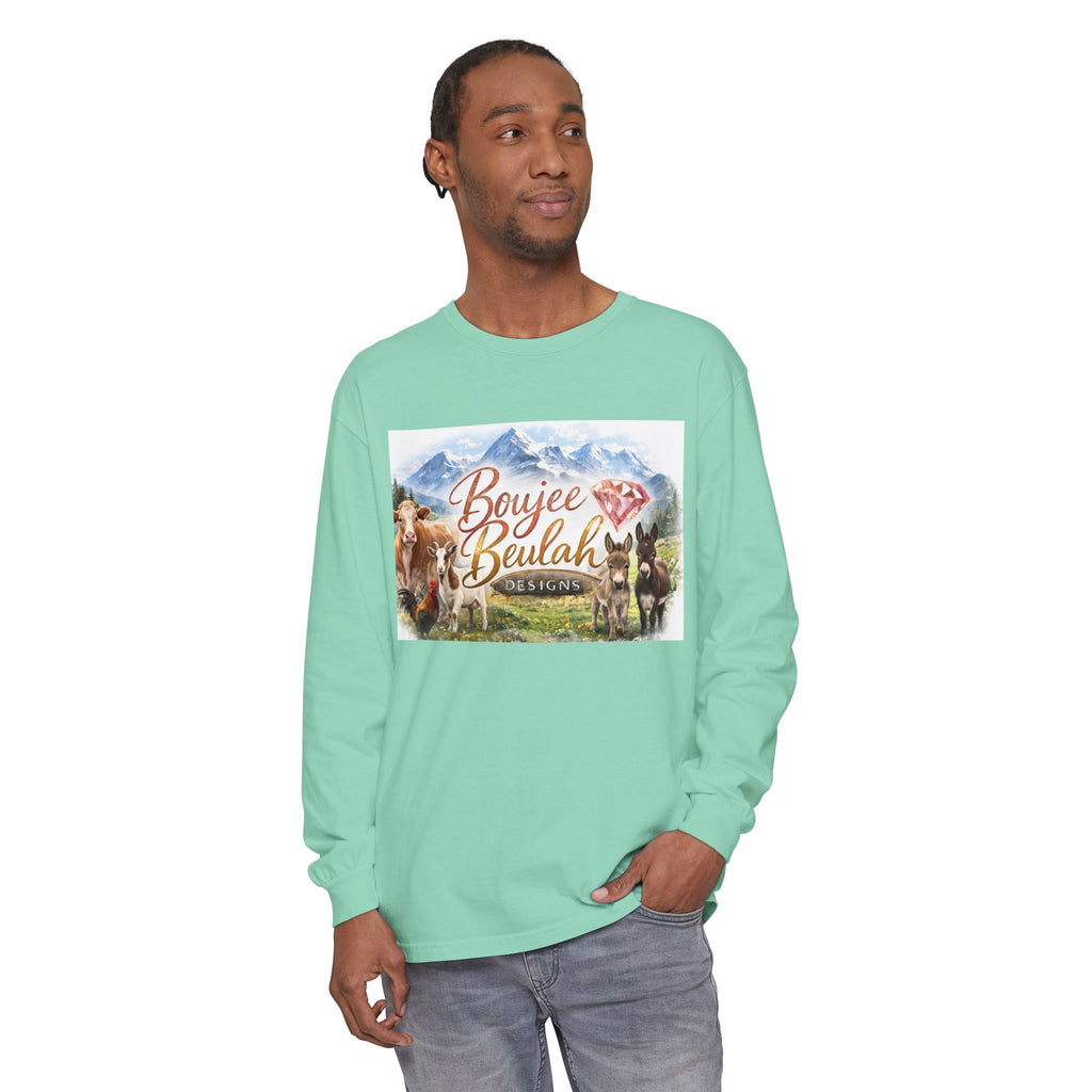 Boujee Beulah Farm Crew Long Sleeve T-Shirt