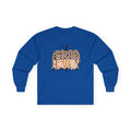 Howdy Pumpkin Long Sleeve Tee — Leopard Print Fall Graphic Shirt