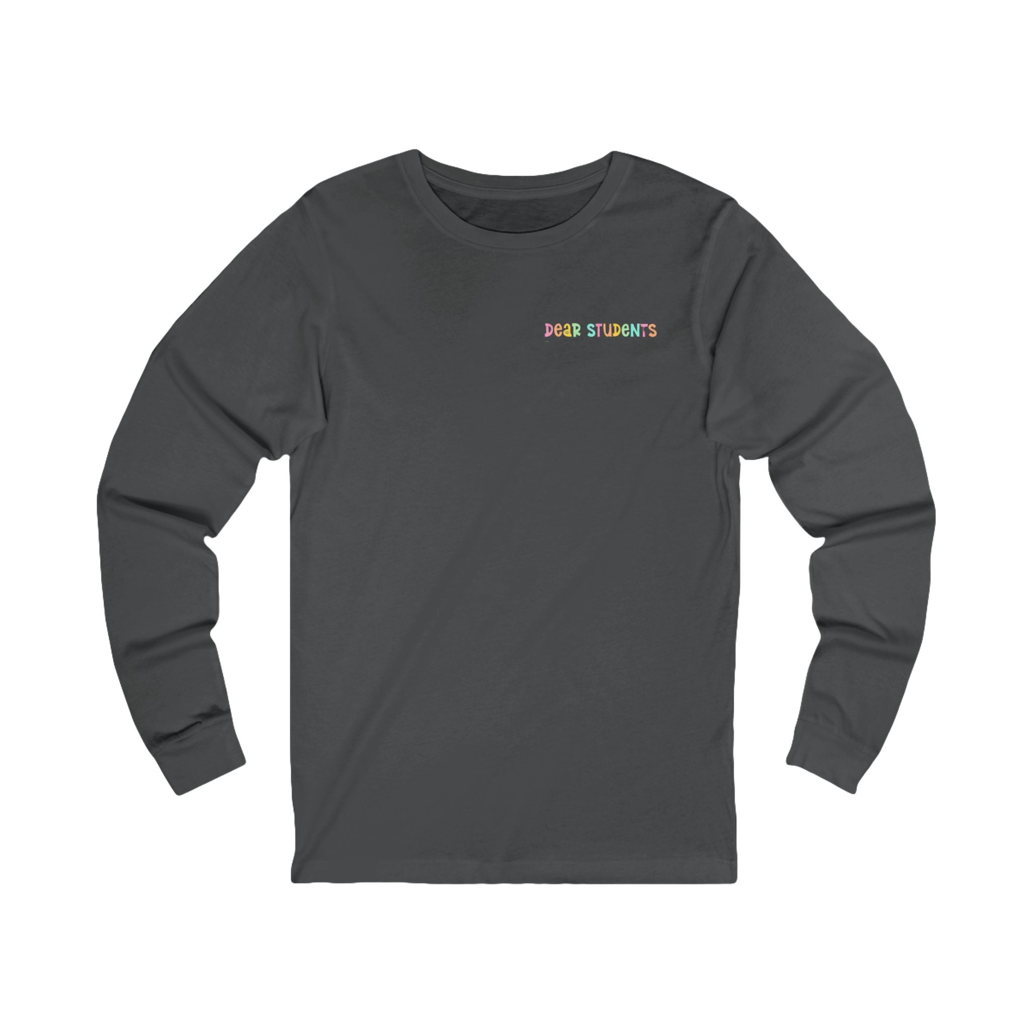 Long Sleeve Tee — "Be a Bestie Not a Bully" Pastel Kindness Shirt