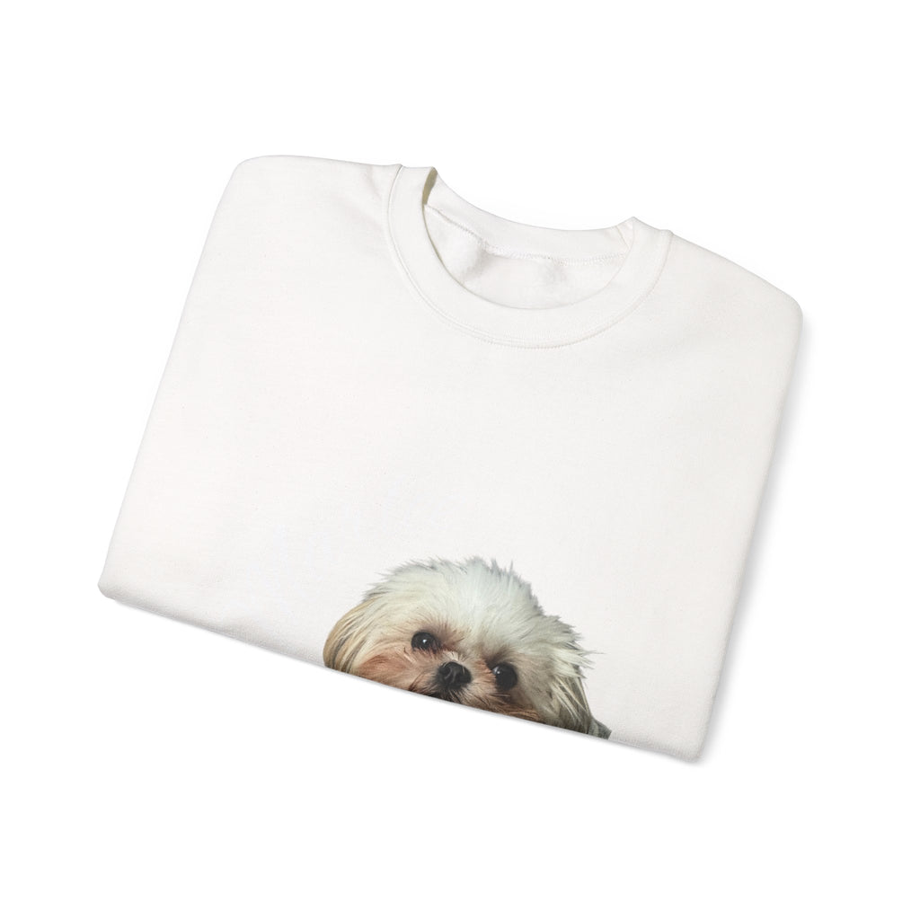 Cute Shih Tzu Puppy Crewneck Sweatshirt — Cozy Dog Lover Pullover
