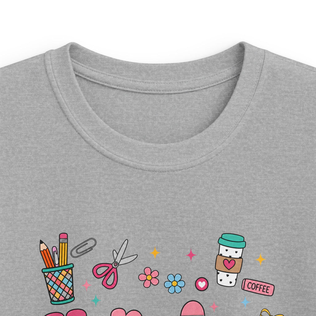 Kids 'Kindergarten' Cute Doodles T-Shirt — Colorful Back-to-School Tee for Girls & Boys