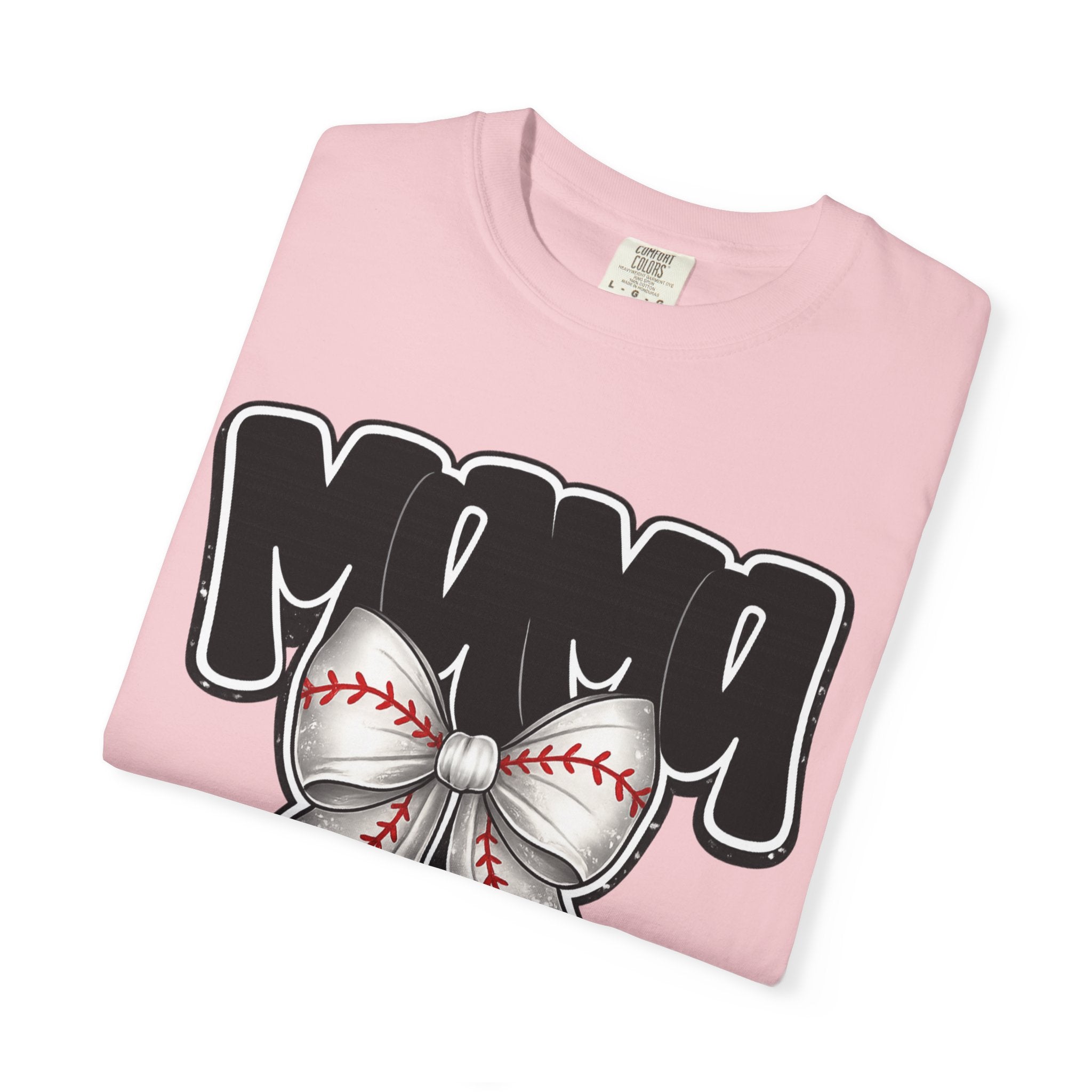 Mama Baseball Bow T-Shirt
