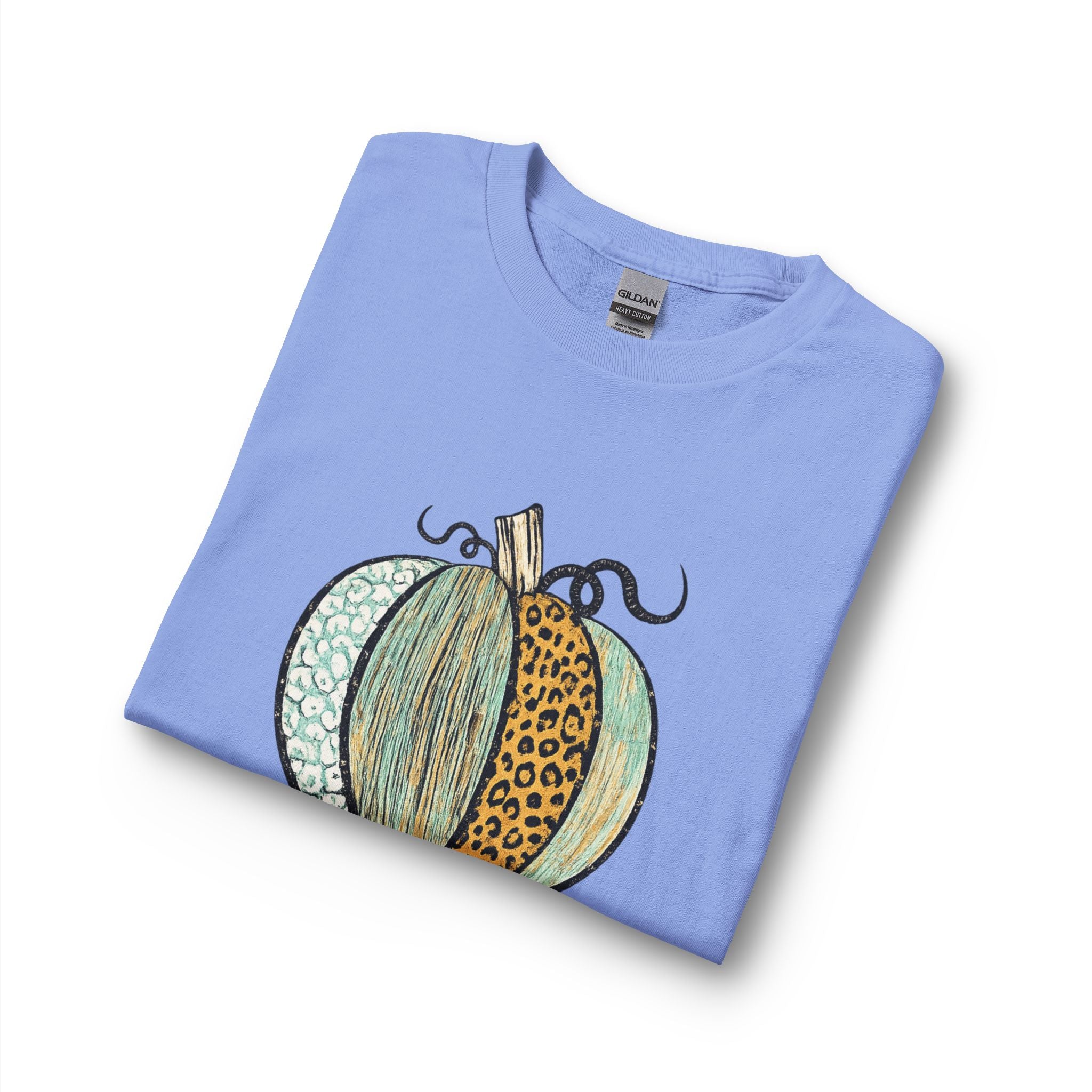 Long Sleeve Tee - 'Happy Fall Y'all' Decorative Pumpkin Graphic