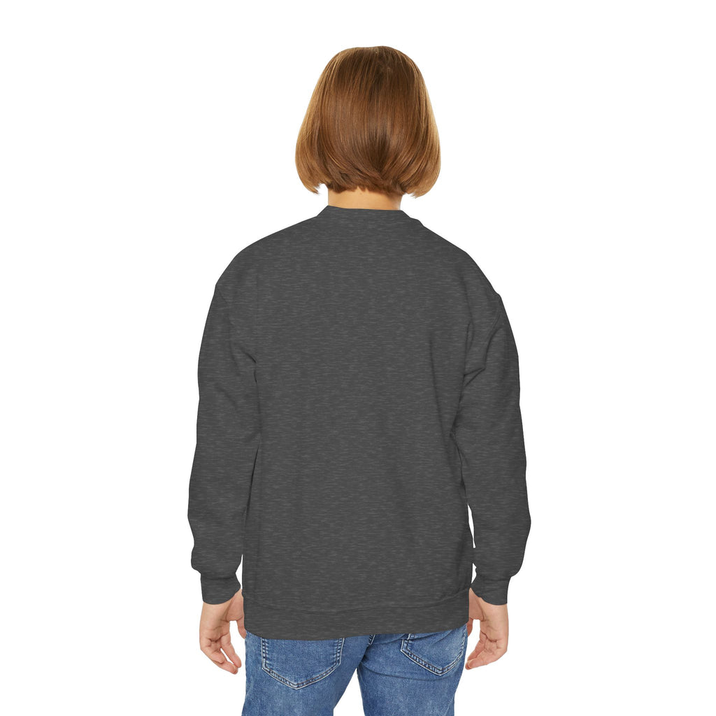 Cedar Ridge Panthers Youth Crewneck Sweatshirt — Blue Cheer Bow School Spirit