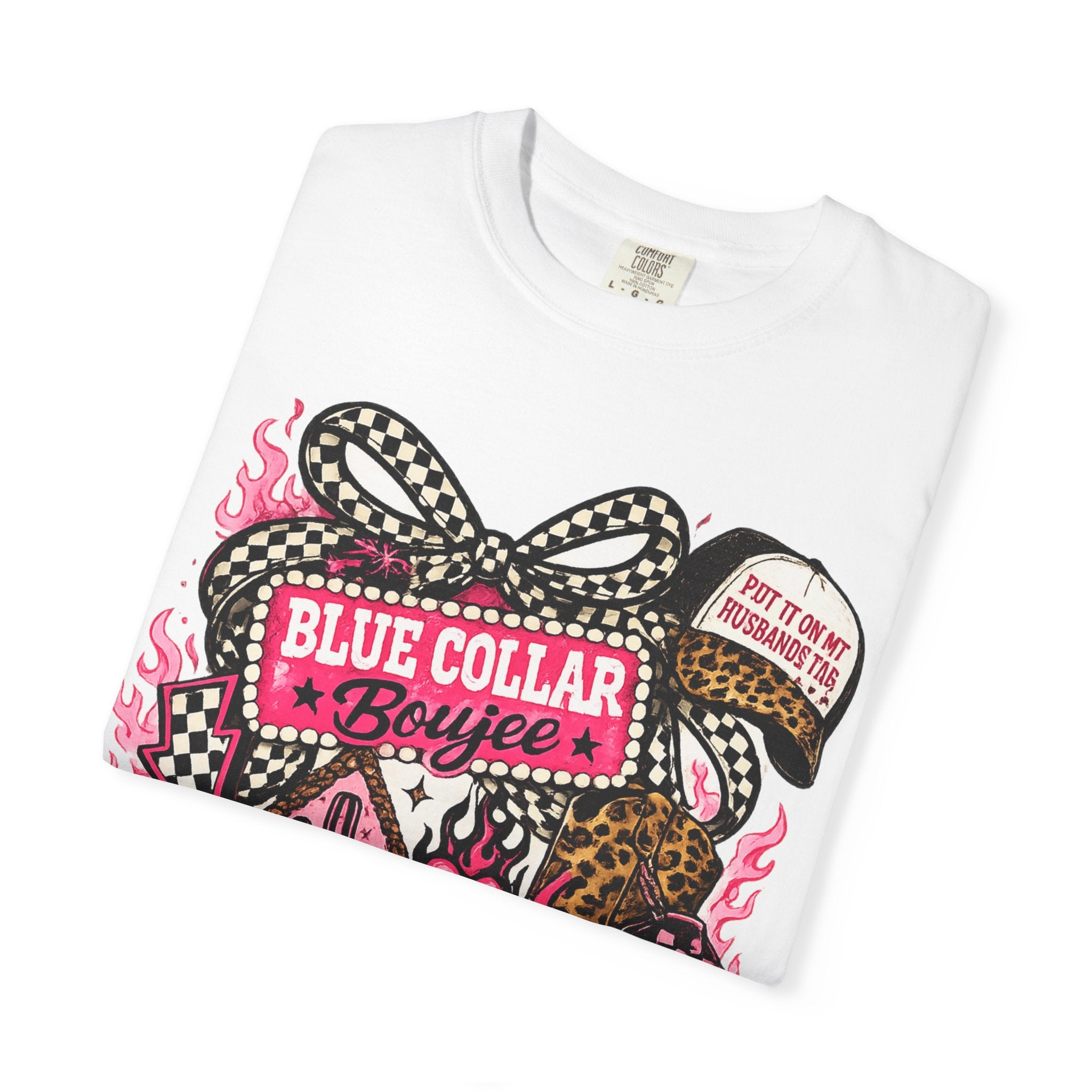 Blue Collar Boujee T-Shirt – Retro Western Cowgirl Graphic Tee