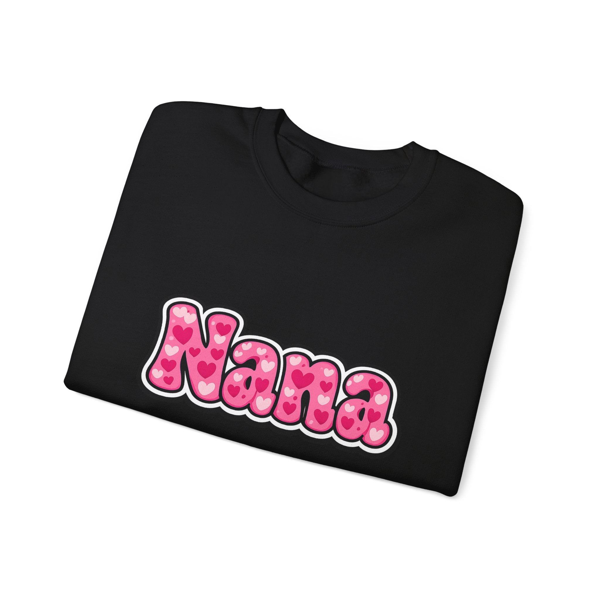 Nana Pink Bubble Text Sweatshirt — Cozy Grandma Gift