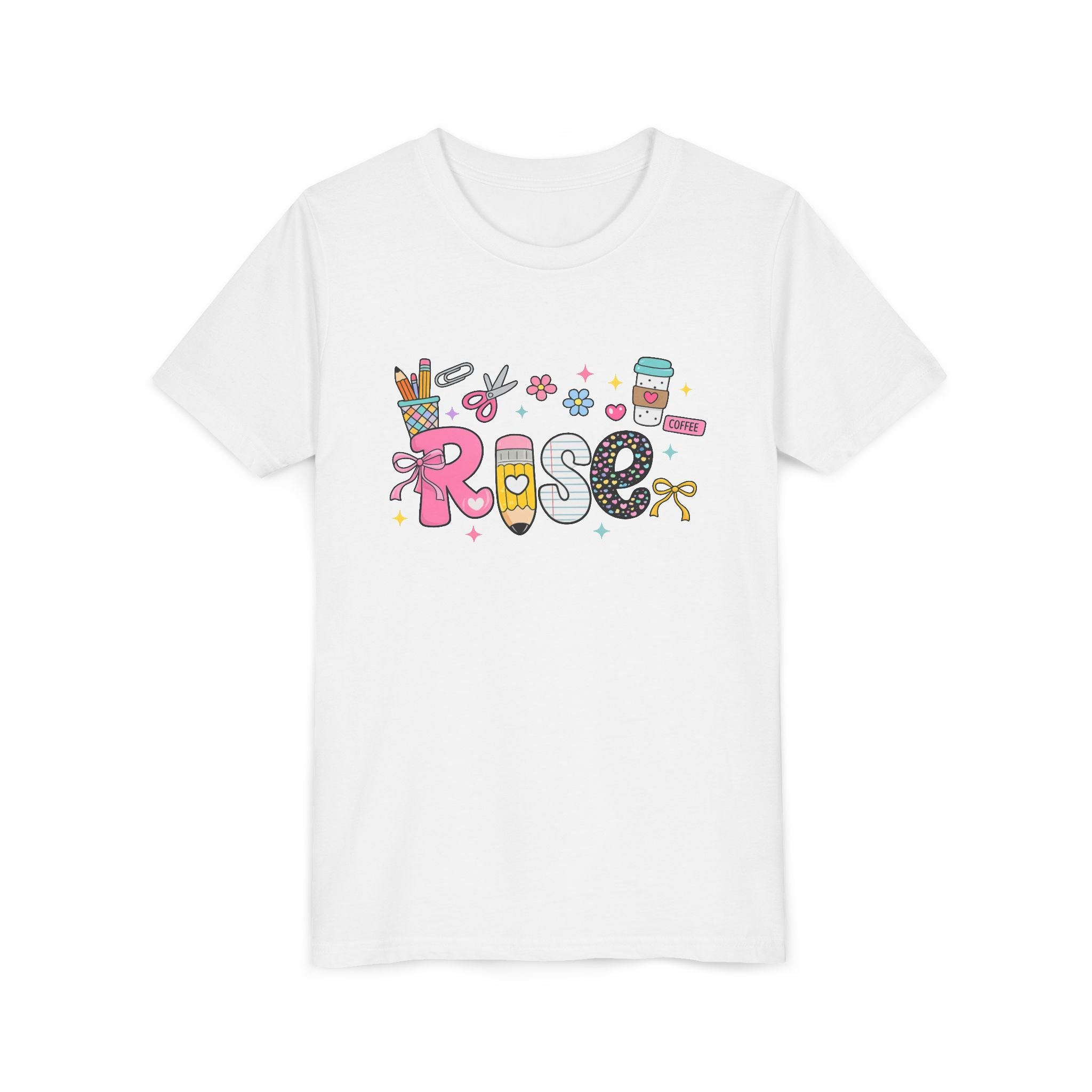 Youth Tee — Cute Personalized "Rose" Name Graphic Shirt for Kids