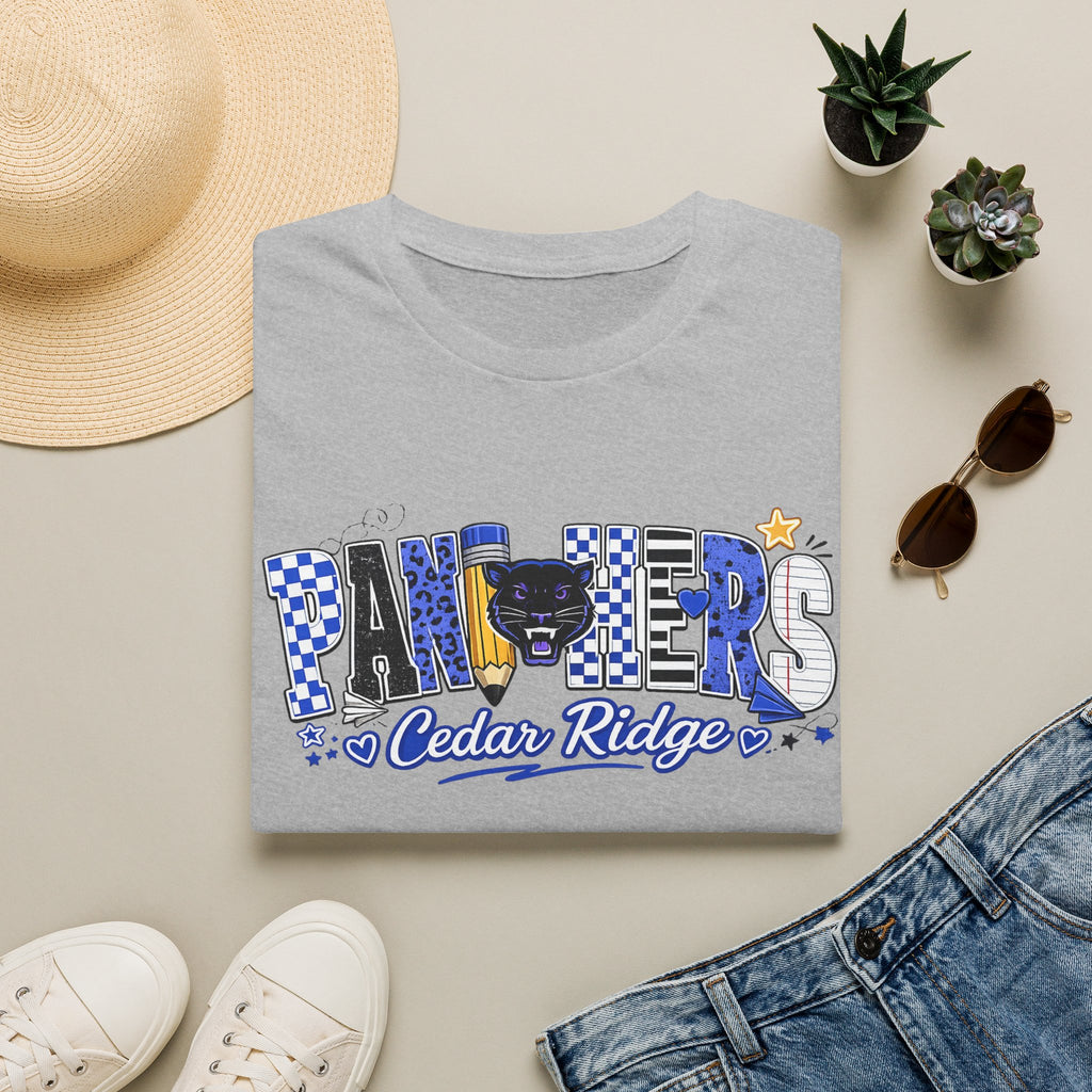 Panthers Cedar Ridge T-Shirt — School Spirit Blue Mascot Tee