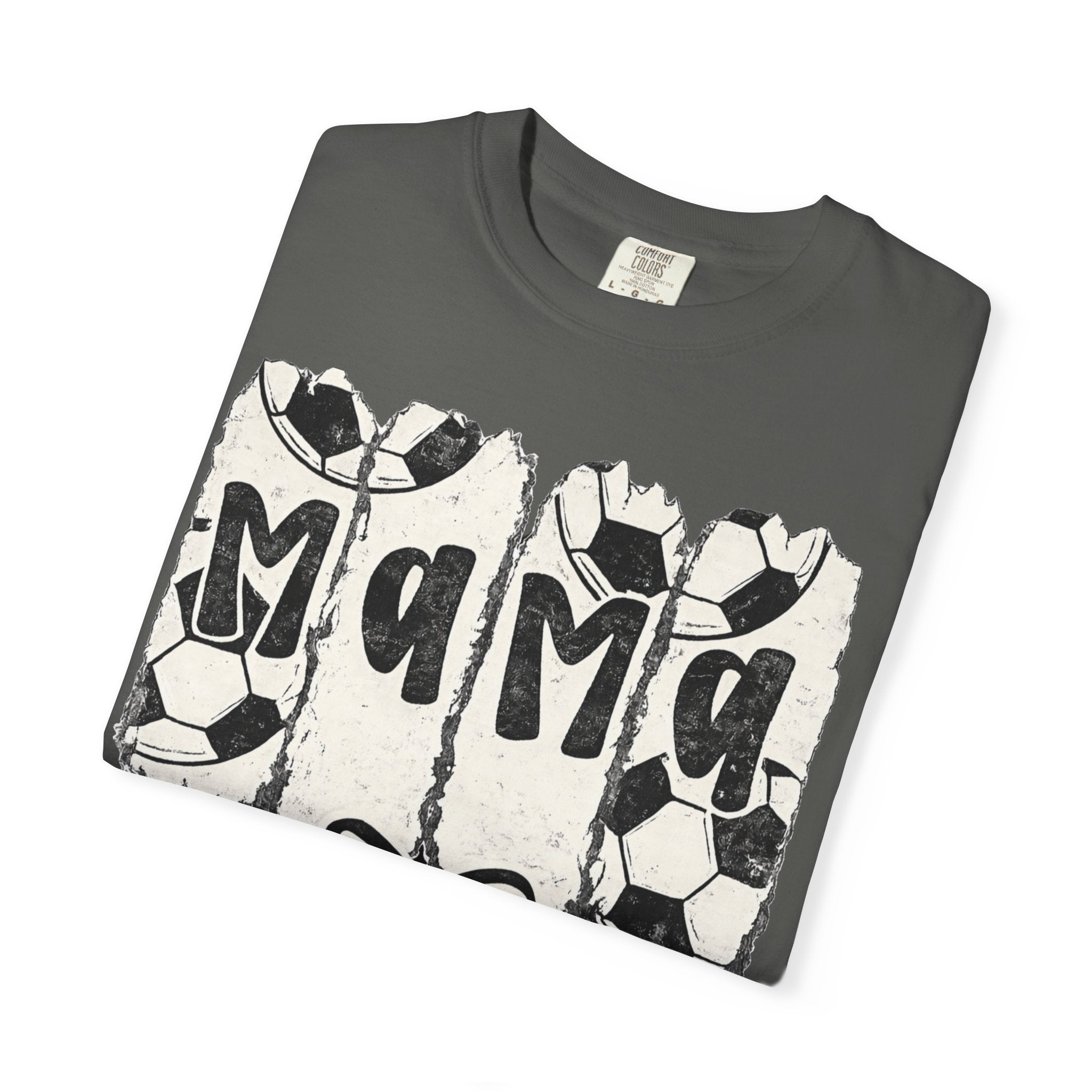 Mama Soccer T-Shirt — Vintage Soccer Ball Mama Tee for Moms