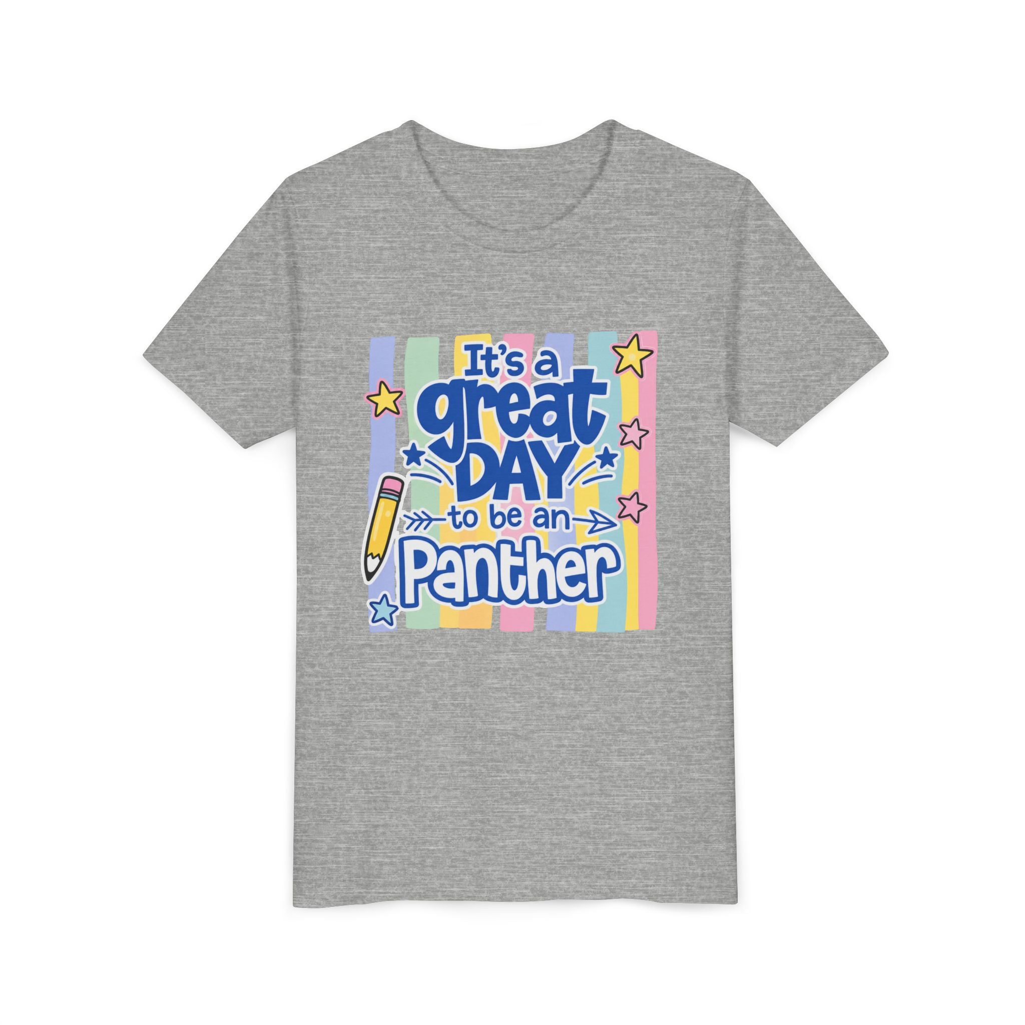 Youth Tee — "It's a Great Day to Be a Panther" Colorful School Spirit Shirt