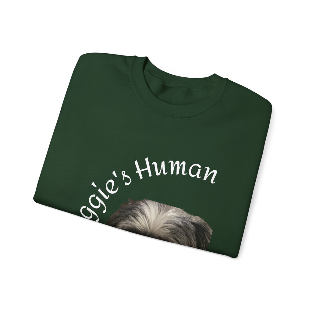 Pet Parent Sweatshirt — “Maggie’s Human” Personalized Dog Crewneck