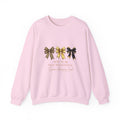 New Year Bows Crewneck Sweatshirt — “New Year New Beginnings” Glitter Bow Design