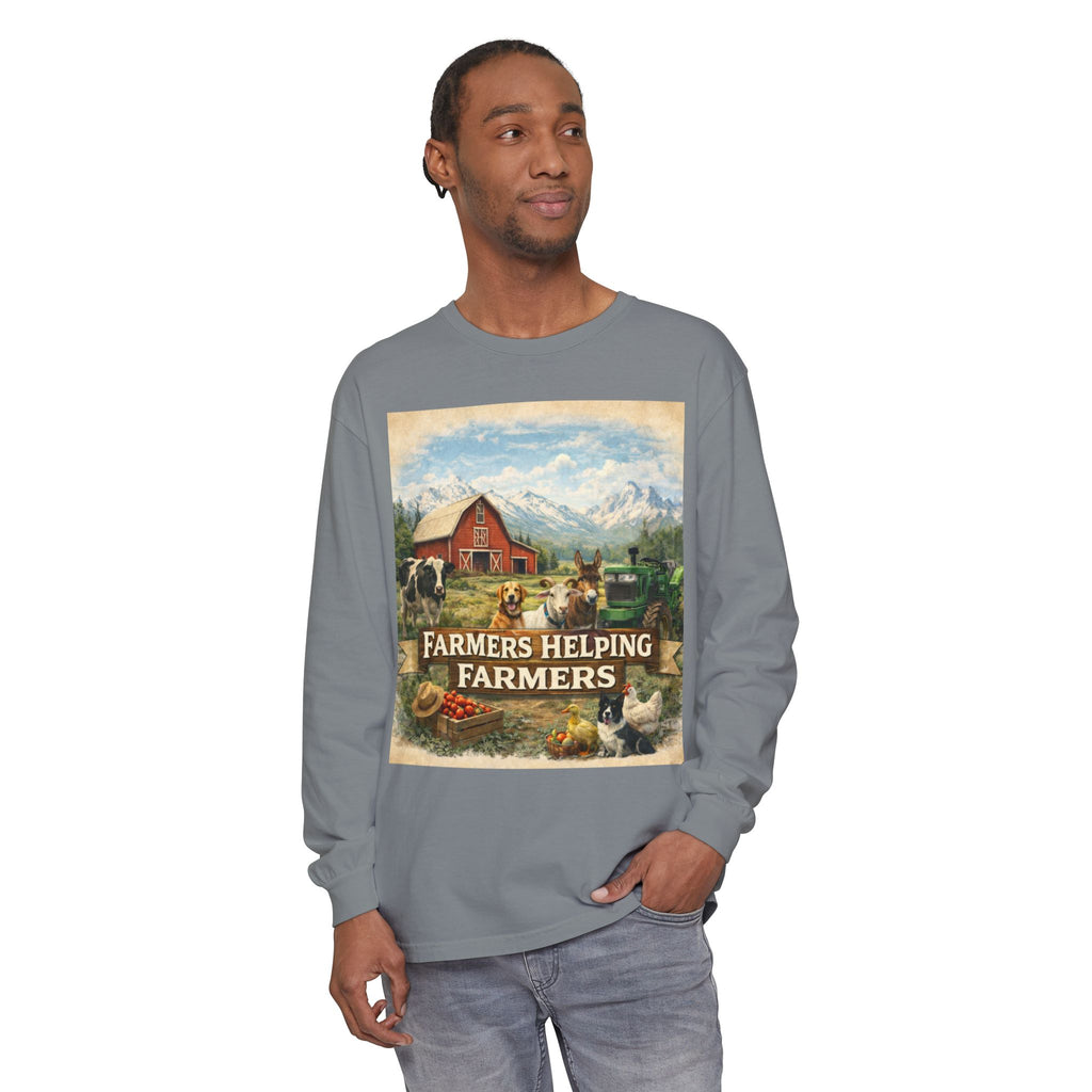 Farmers Helping Farmers Long Sleeve Tee