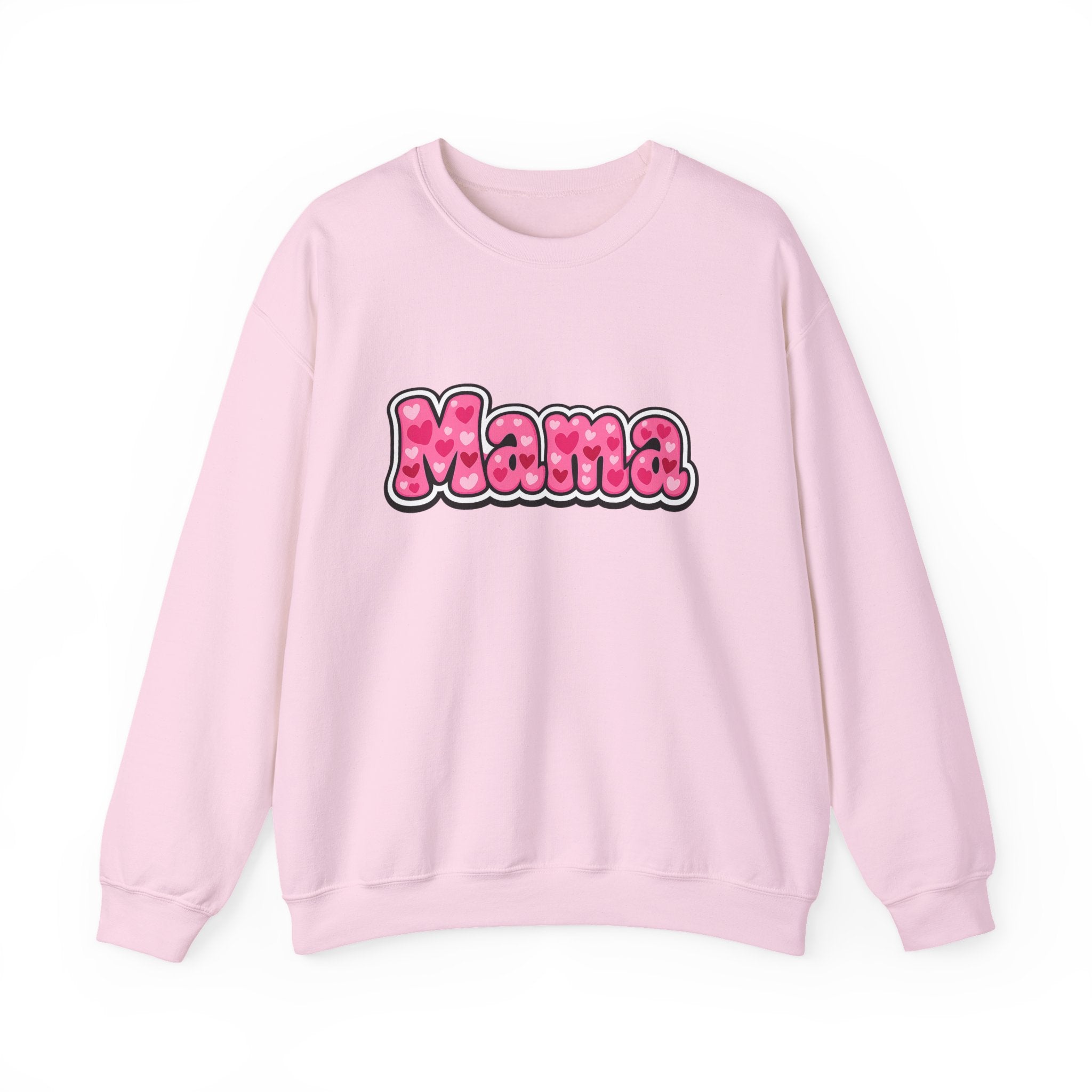 Mama Pink Bubble Letter Crewneck Sweatshirt