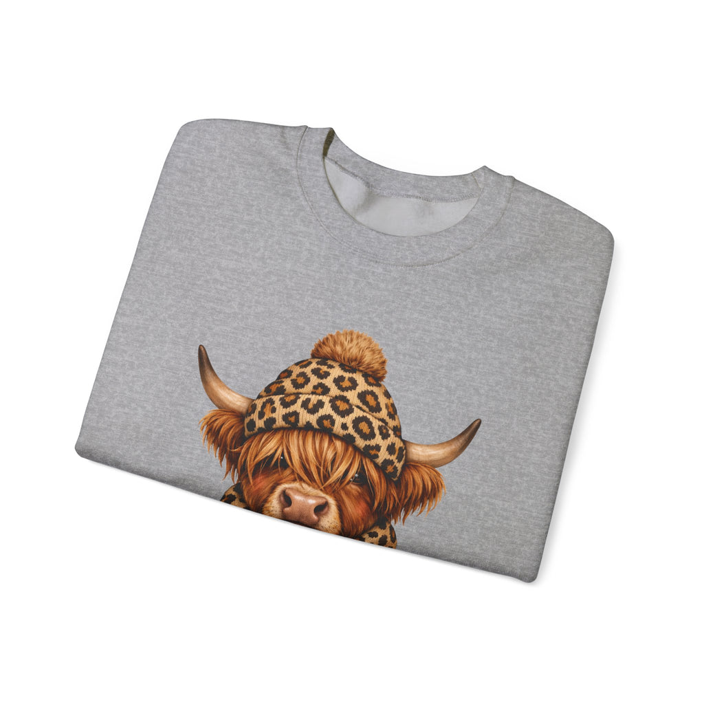 Sweatshirt — Winter Mood Highland Cow Cute Cozy Crewneck