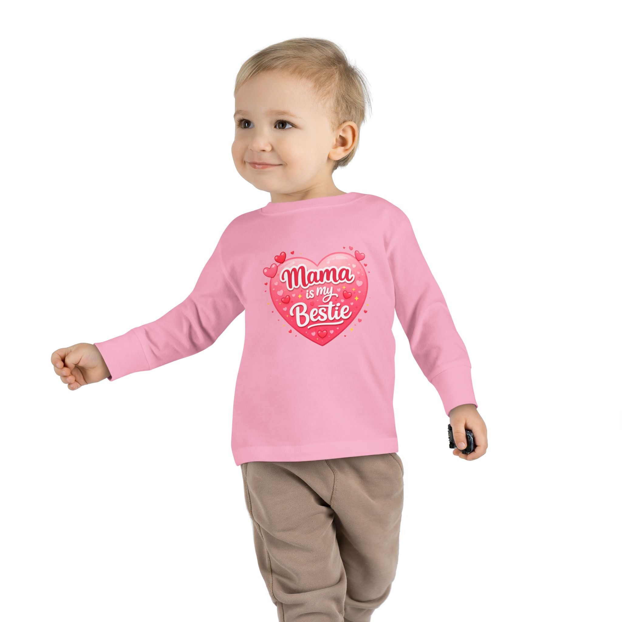 Mama Is My Bestie Toddler Long Sleeve Tee