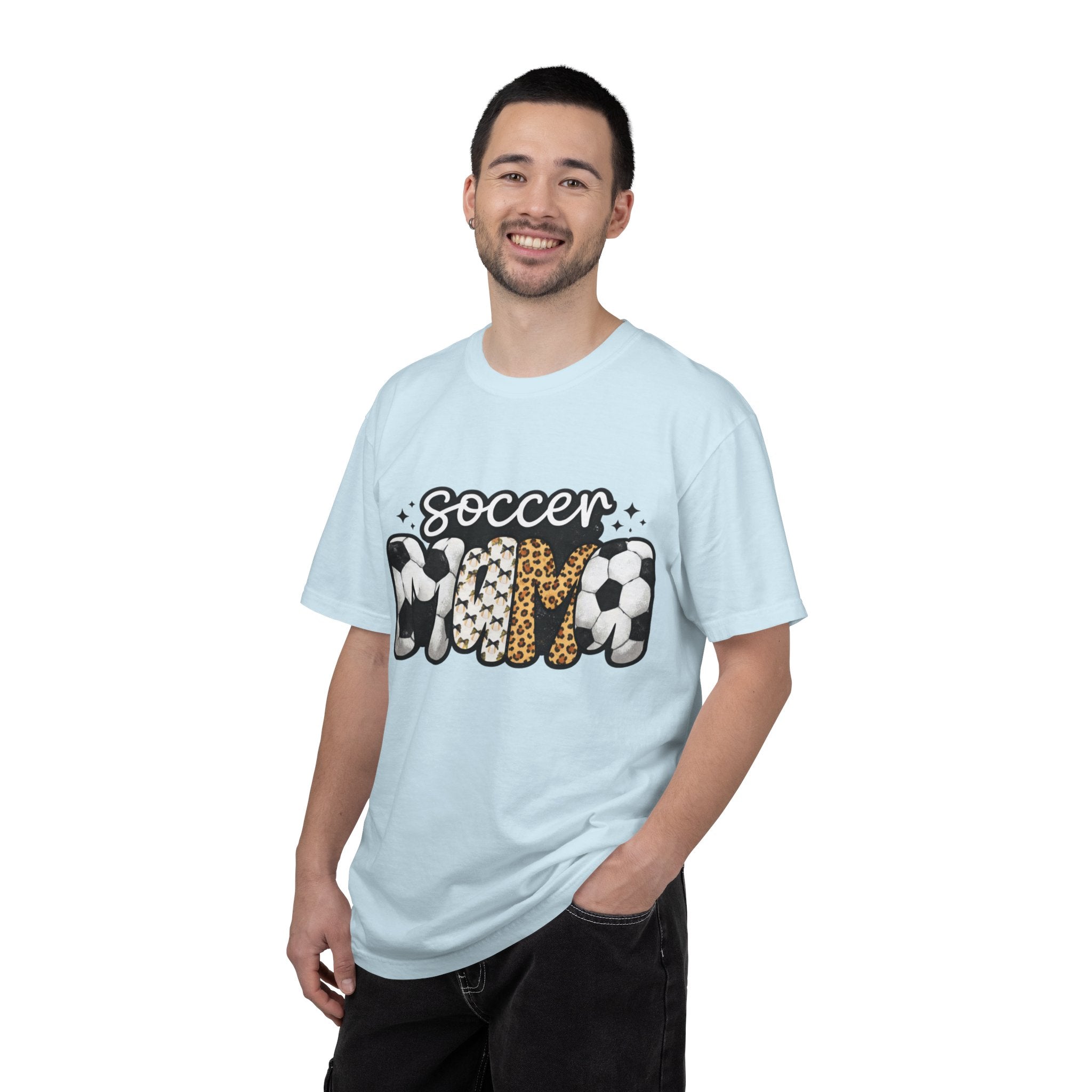 Soccer Mom T-Shirt — Leopard & Ball Graphic Tee for Soccer Moms