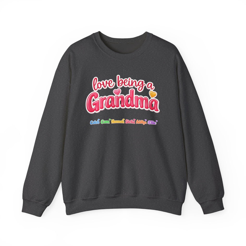 Grandma Crewneck Sweatshirt - "Love Being a Grandma" Cozy Gift