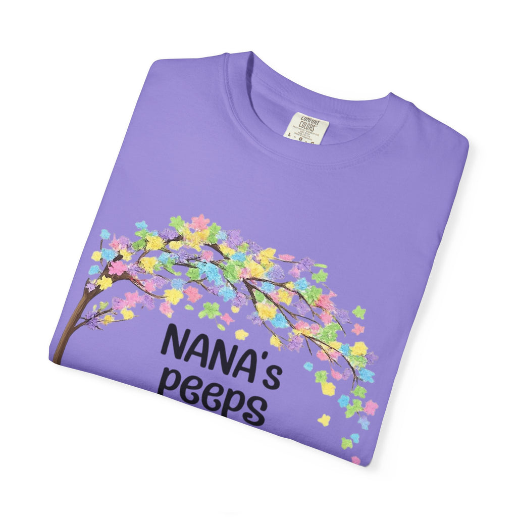 Nana's Peeps Easter T-Shirt — Personalized Grandma Bunny Family Tee
