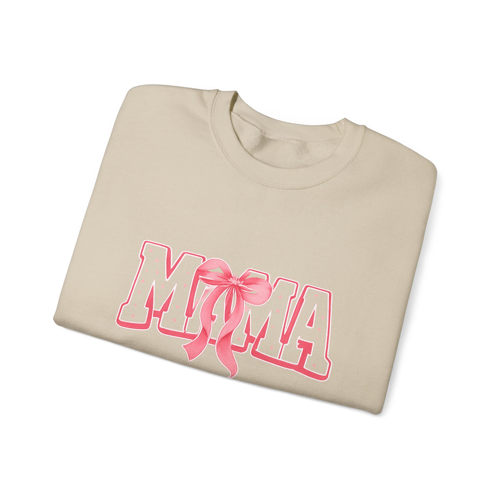 Mama Crewneck Sweatshirt — Pink Ribbon Graphic Mother's Day Pullover