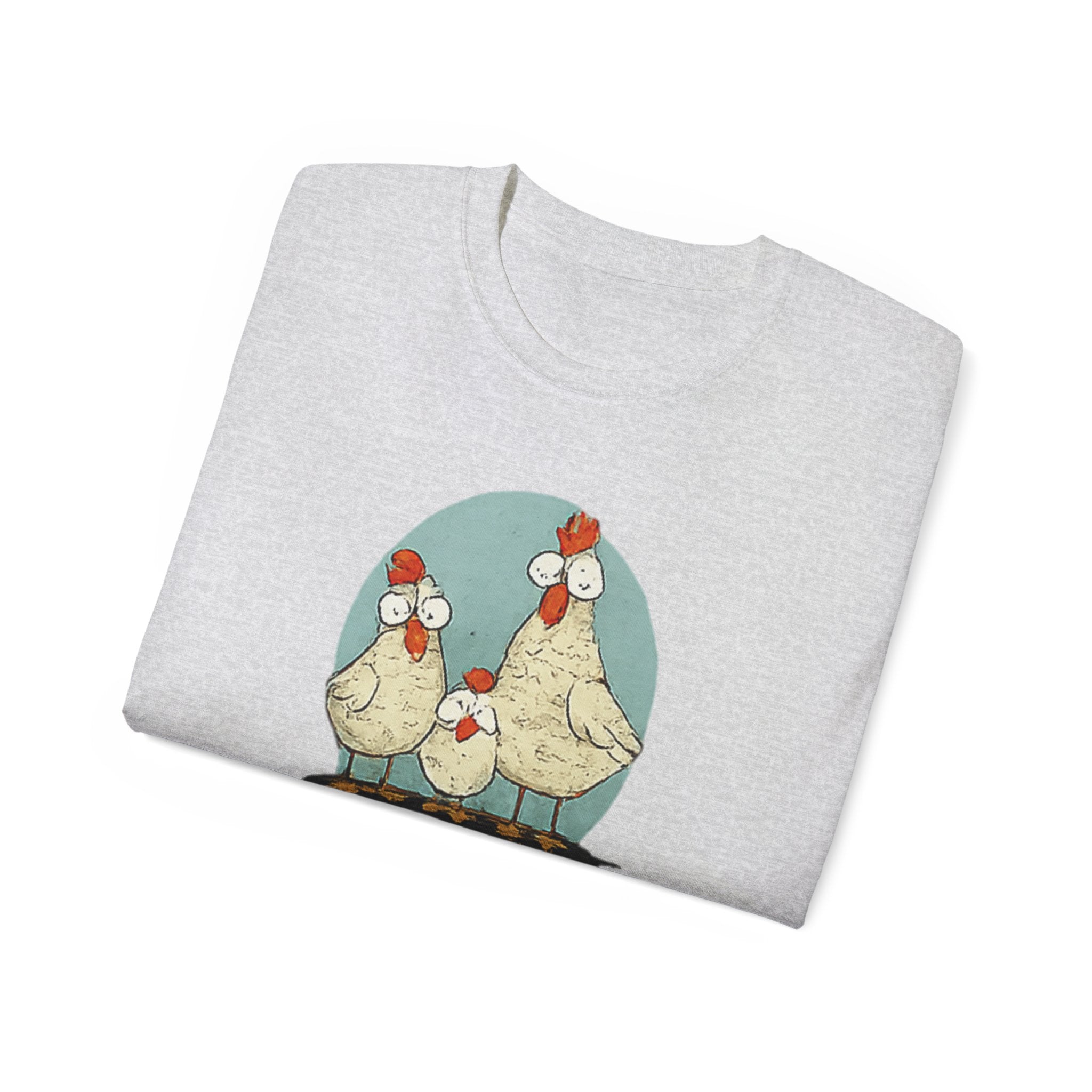 Chicken Dad T-Shirt — Funny Farm Dad Tee with Hen Family Graphic