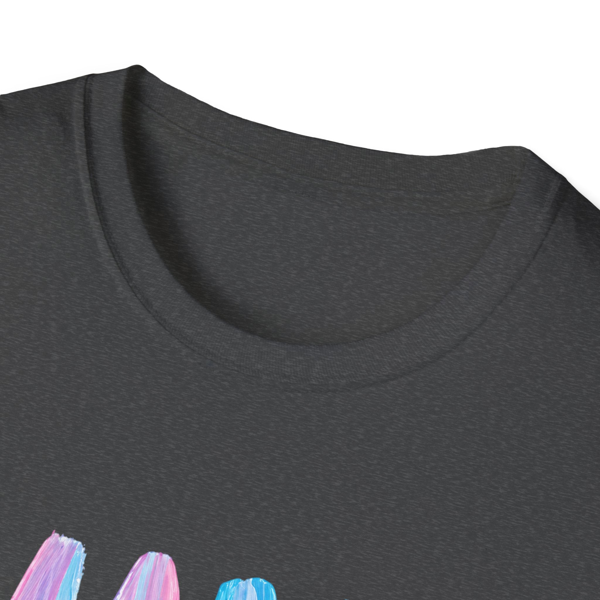 Mama Brushstroke T‑Shirt — Pastel Watercolor Mom Tee for Mother’s Day