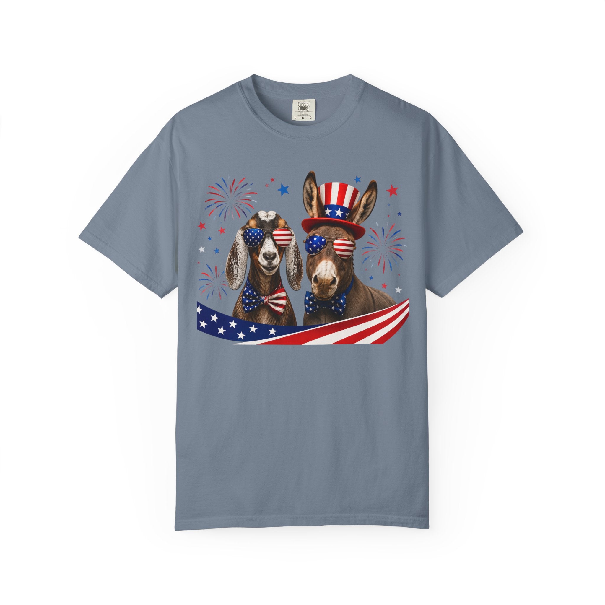 Patriotic Donkeys T-Shirt – 4th of July American Flag Tee